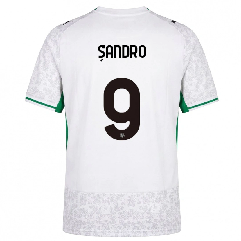 Danxen Herren Denis Șandro #9 Weiß Schwarz Grün Auswärtstrikot Trikot 2026/27 T-Shirt Schweiz
