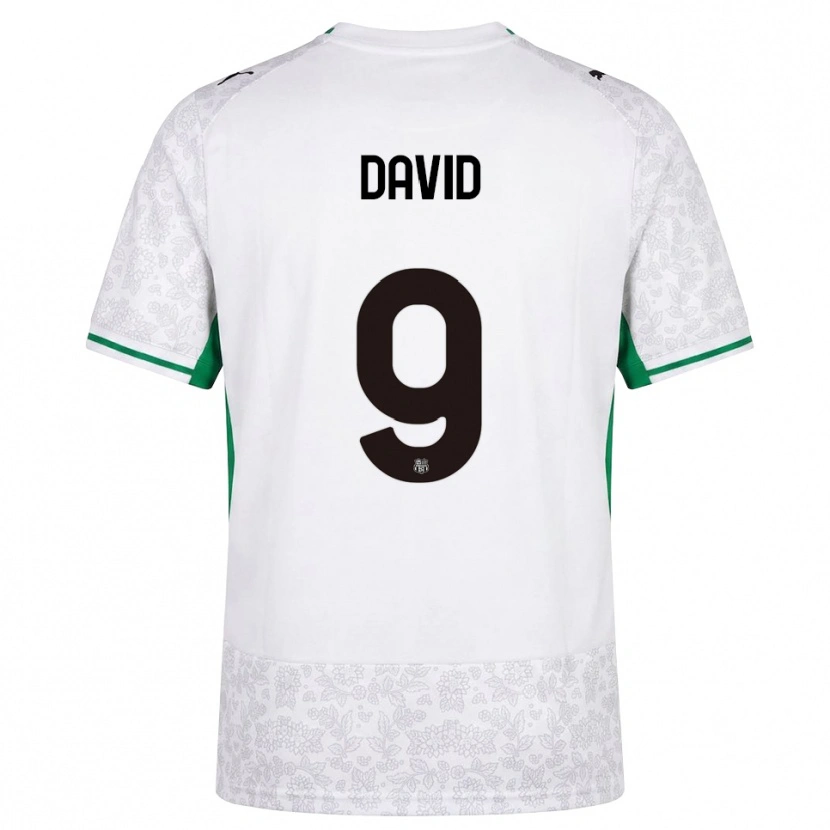 Danxen Herren Mario David #9 Weiß Schwarz Grün Auswärtstrikot Trikot 2026/27 T-Shirt Schweiz