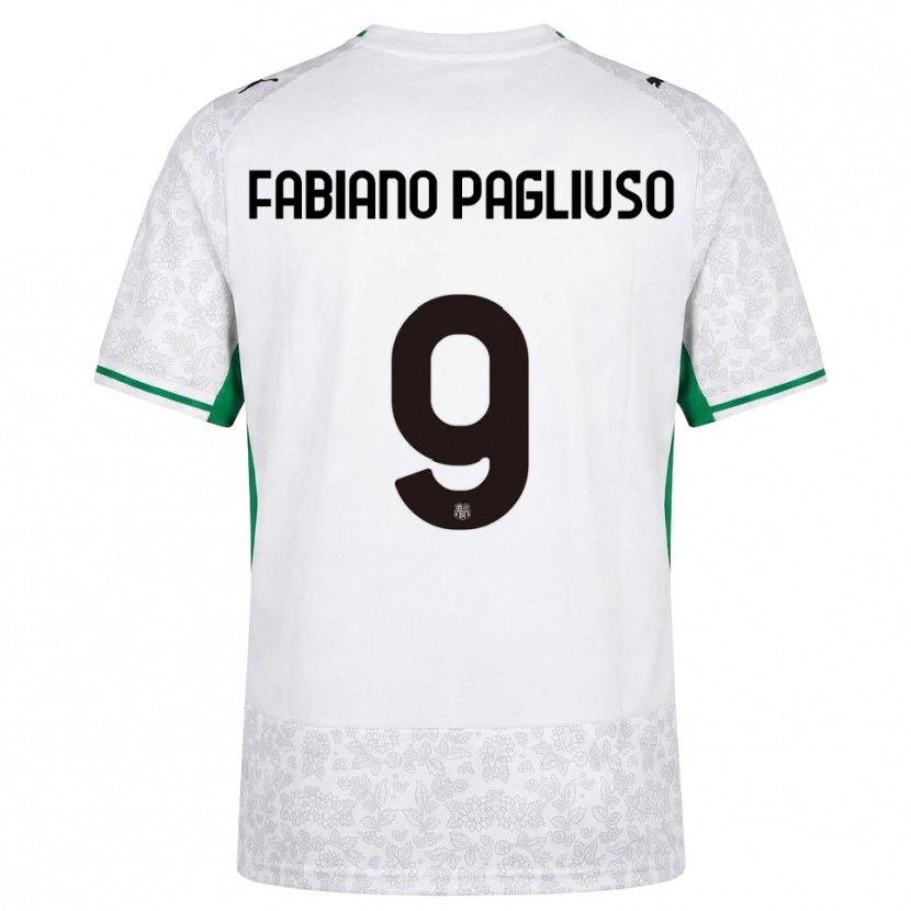 Danxen Herren Paolo Fabiano Pagliuso #9 Weiß Schwarz Grün Auswärtstrikot Trikot 2026/27 T-Shirt Schweiz