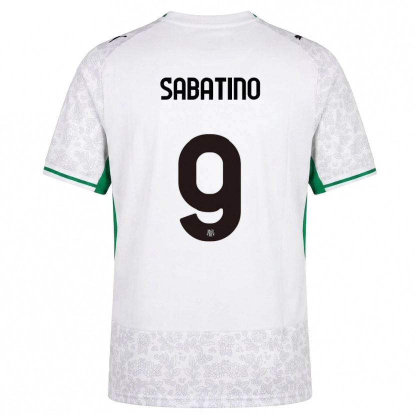 Danxen Herren Daniela Sabatino #9 Weiß Schwarz Grün Auswärtstrikot Trikot 2026/27 T-Shirt Schweiz