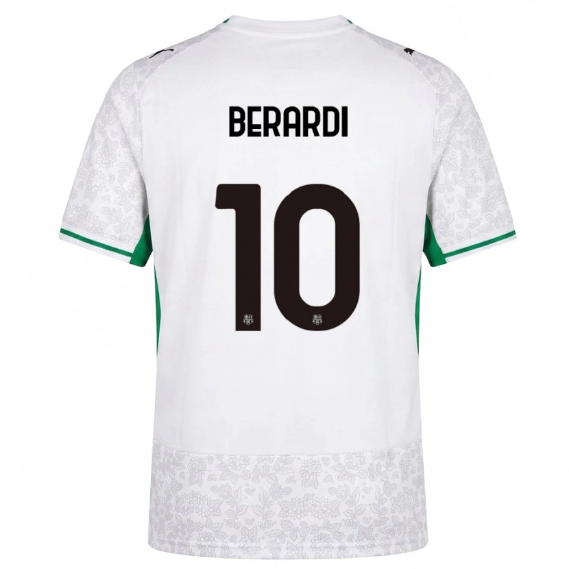 Danxen Herren Domenico Berardi #10 Weiß Schwarz Grün Auswärtstrikot Trikot 2026/27 T-Shirt Schweiz
