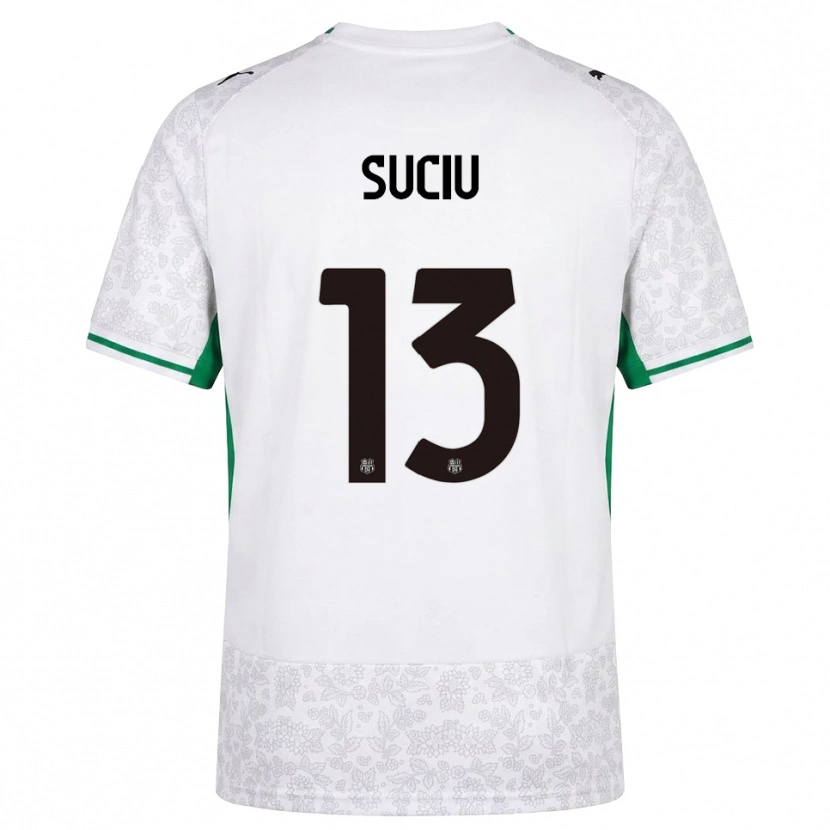 Danxen Herren Tudor Suciu #13 Weiß Schwarz Grün Auswärtstrikot Trikot 2026/27 T-Shirt Schweiz