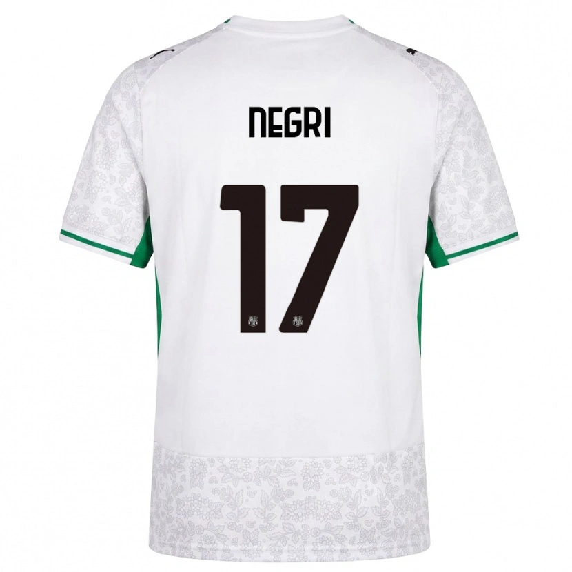 Danxen Herren Gabriele Negri #17 Weiß Schwarz Grün Auswärtstrikot Trikot 2026/27 T-Shirt Schweiz