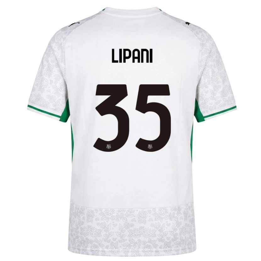 Danxen Herren Luca Lipani #35 Weiß Schwarz Grün Auswärtstrikot Trikot 2026/27 T-Shirt Schweiz