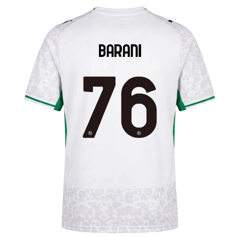Danxen Herren Luca Barani #76 Weiß Schwarz Grün Auswärtstrikot Trikot 2026/27 T-Shirt Schweiz