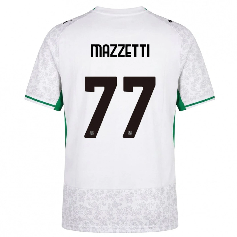 Danxen Herren Riccardo Mazzetti #77 Weiß Schwarz Grün Auswärtstrikot Trikot 2026/27 T-Shirt Schweiz