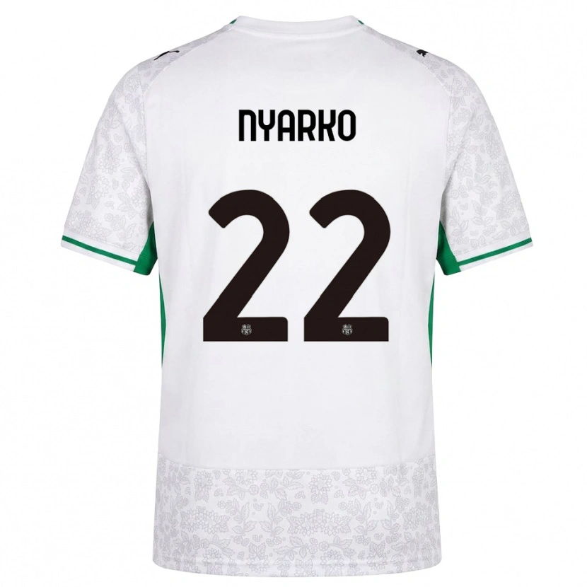 Danxen Herren Lorenzo Nyarko #22 Weiß Schwarz Grün Auswärtstrikot Trikot 2026/27 T-Shirt Schweiz
