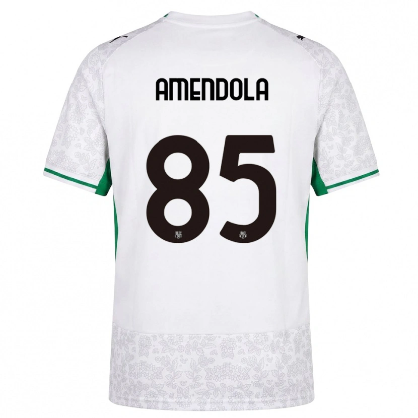 Danxen Herren Catello Amendola #85 Weiß Schwarz Grün Auswärtstrikot Trikot 2026/27 T-Shirt Schweiz