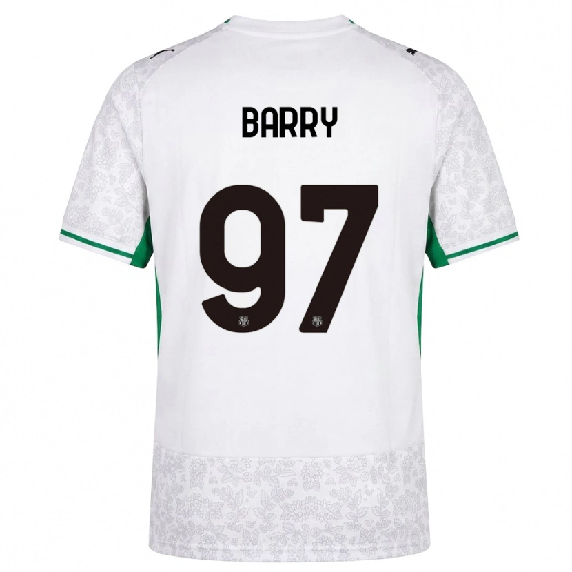 Danxen Herren Omar Barry #97 Weiß Schwarz Grün Auswärtstrikot Trikot 2026/27 T-Shirt Schweiz
