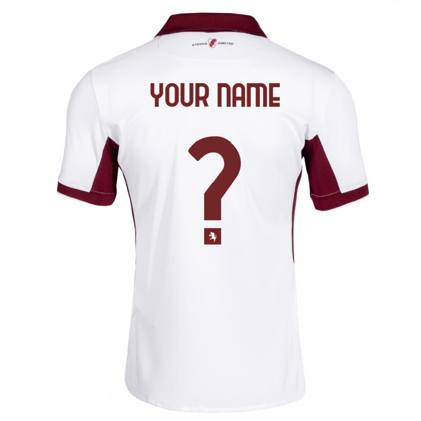 Danxen Herren Ihren Namen #0 Burgund Weiß Rot Auswärtstrikot Trikot 2026/27 T-Shirt Schweiz