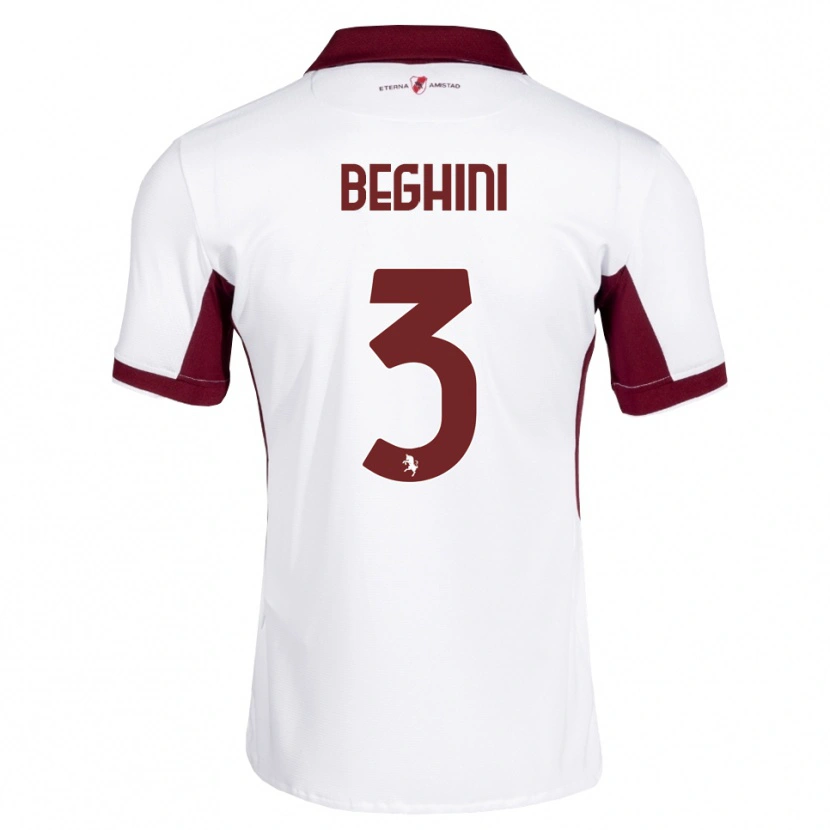 Danxen Herren Giulia Beghini #3 Burgund Weiß Rot Auswärtstrikot Trikot 2026/27 T-Shirt Schweiz
