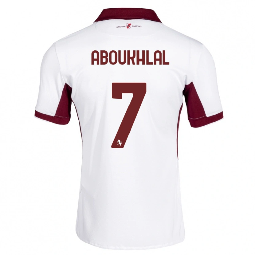 Danxen Herren Zakaria Aboukhlal #7 Burgund Weiß Rot Auswärtstrikot Trikot 2026/27 T-Shirt Schweiz