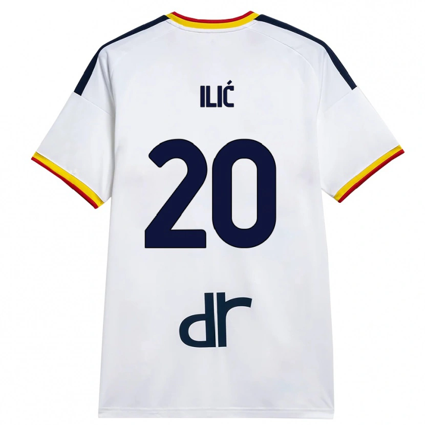 Danxen Herren Ivan Ilić #20 Weiß Gelb Rot Auswärtstrikot Trikot 2026/27 T-Shirt Schweiz