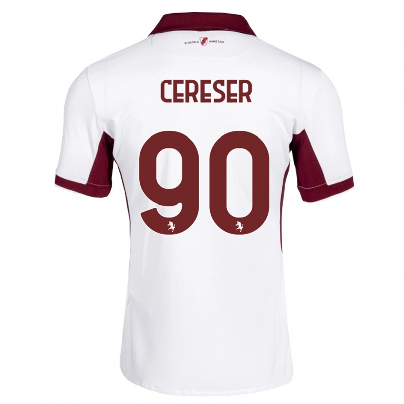 Danxen Herren Francesco Cereser #90 Burgund Weiß Rot Auswärtstrikot Trikot 2026/27 T-Shirt Schweiz
