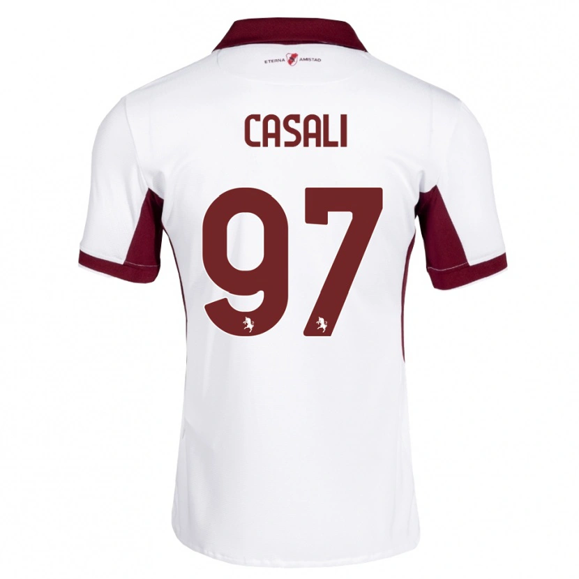 Danxen Herren Michele Casali #97 Burgund Weiß Rot Auswärtstrikot Trikot 2026/27 T-Shirt Schweiz