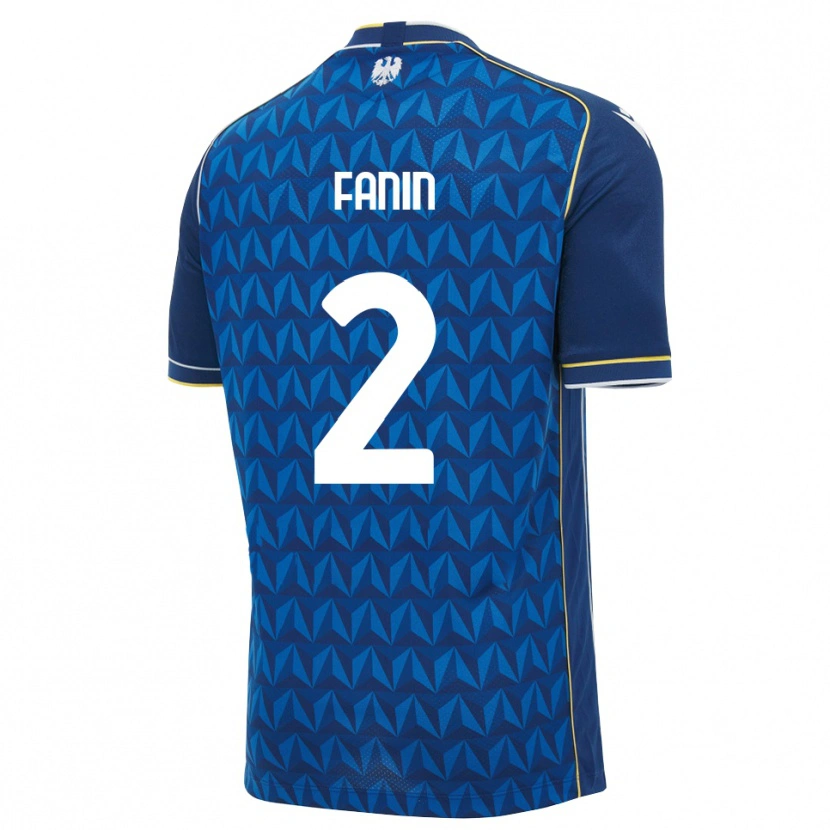 Danxen Herren Alessandro Fanin #2 Königsblau Weiß Blau Auswärtstrikot Trikot 2026/27 T-Shirt Schweiz