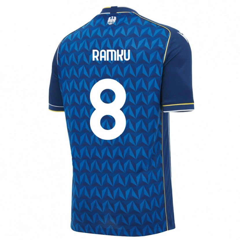 Danxen Herren Alex Ramku #8 Königsblau Weiß Blau Auswärtstrikot Trikot 2026/27 T-Shirt Schweiz