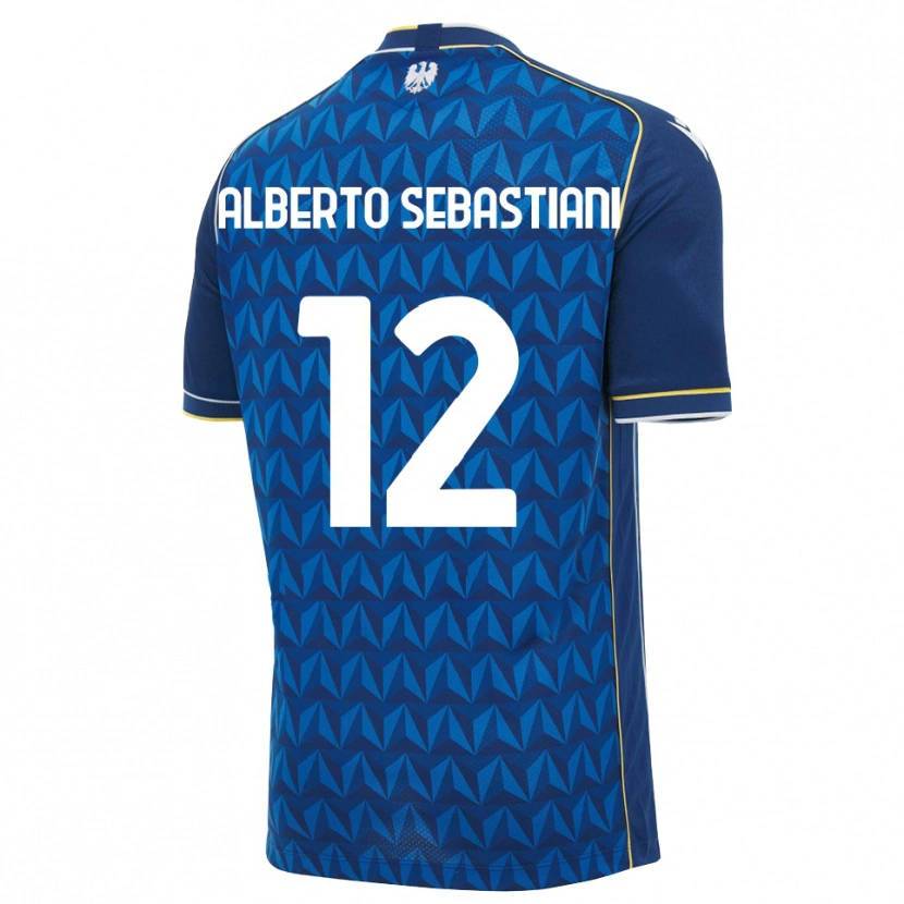 Danxen Herren José Alberto Sebastiani #12 Königsblau Weiß Blau Auswärtstrikot Trikot 2026/27 T-Shirt Schweiz