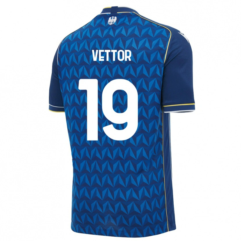Danxen Herren Marco Vettor #19 Königsblau Weiß Blau Auswärtstrikot Trikot 2026/27 T-Shirt Schweiz