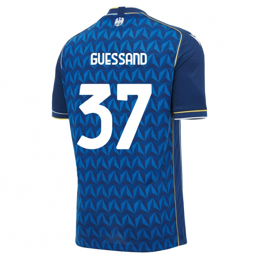 Danxen Herren Axel Guessand #37 Königsblau Weiß Blau Auswärtstrikot Trikot 2026/27 T-Shirt Schweiz