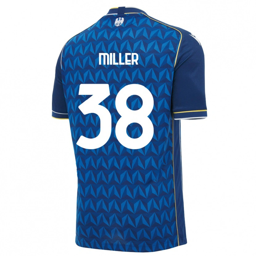 Danxen Herren Lennon Miller #38 Königsblau Weiß Blau Auswärtstrikot Trikot 2026/27 T-Shirt Schweiz