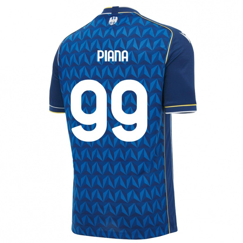 Danxen Herren Edoardo Piana #99 Königsblau Weiß Blau Auswärtstrikot Trikot 2026/27 T-Shirt Schweiz