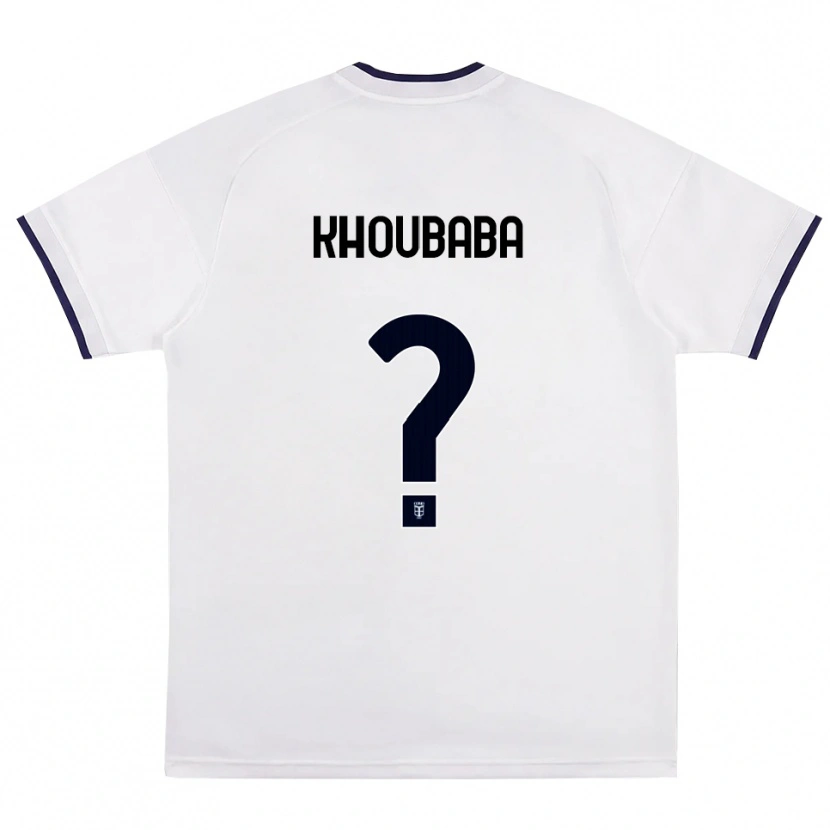 Danxen Herren Ilias Khoubaba #0 Weiß Rot Königsblau Auswärtstrikot Trikot 2026/27 T-Shirt Schweiz