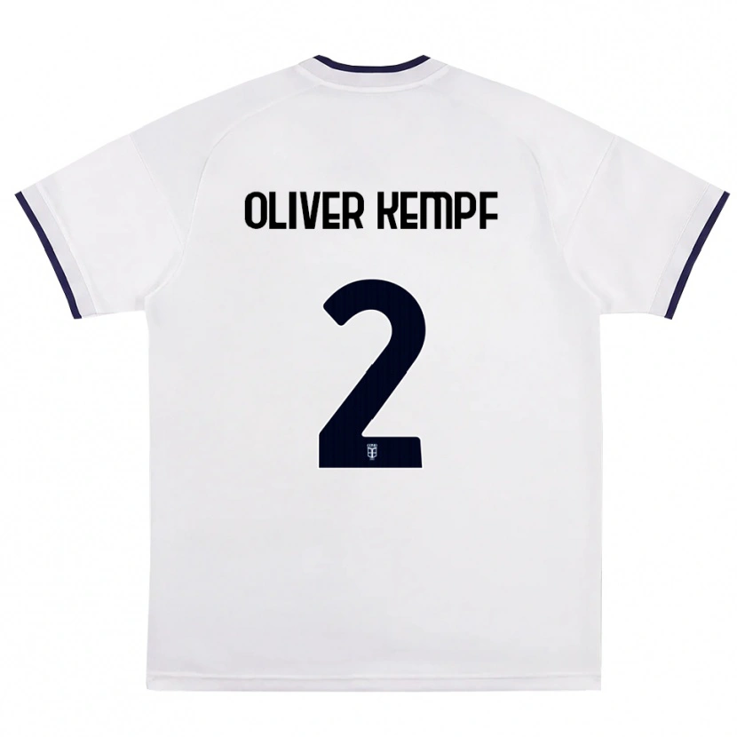 Danxen Herren Marc Oliver Kempf #2 Weiß Rot Königsblau Auswärtstrikot Trikot 2026/27 T-Shirt Schweiz