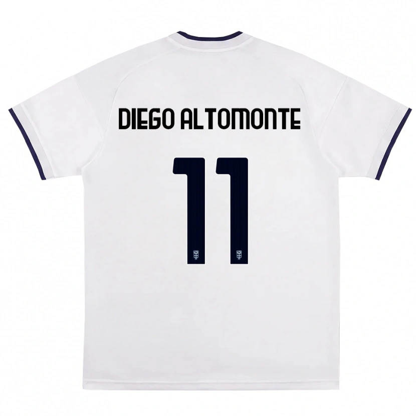 Danxen Herren Thomas Diego Altomonte #11 Weiß Rot Königsblau Auswärtstrikot Trikot 2026/27 T-Shirt Schweiz