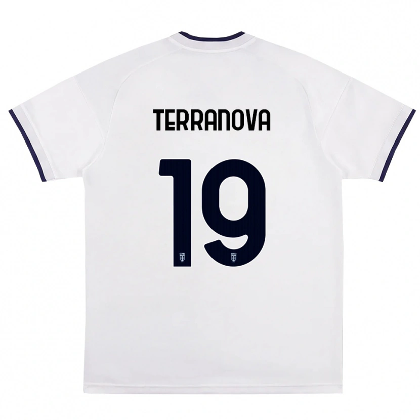 Danxen Herren Mattia Terranova #19 Weiß Rot Königsblau Auswärtstrikot Trikot 2026/27 T-Shirt Schweiz