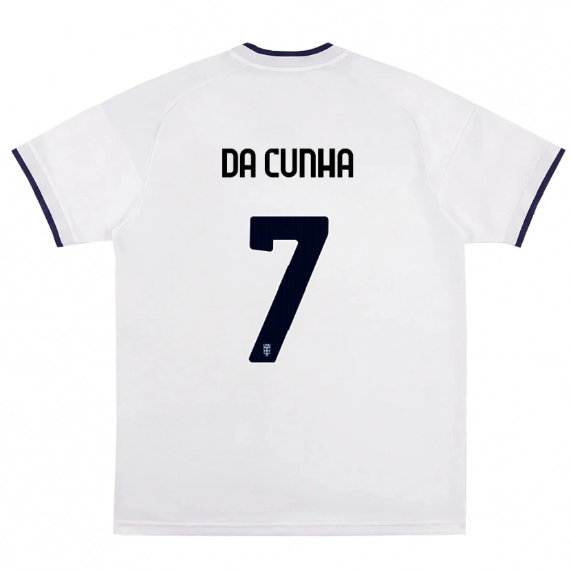 Danxen Herren Lucas Da Cunha #7 Weiß Rot Königsblau Auswärtstrikot Trikot 2026/27 T-Shirt Schweiz