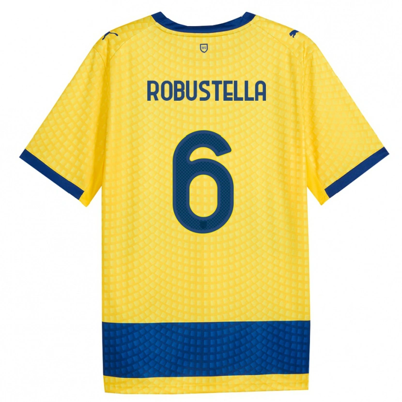 Danxen Herren Daniele Robustella #6 Gelb Blau Schwarz Auswärtstrikot Trikot 2026/27 T-Shirt Schweiz