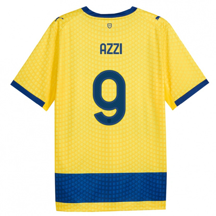 Danxen Herren Federico Azzi #9 Gelb Blau Schwarz Auswärtstrikot Trikot 2026/27 T-Shirt Schweiz