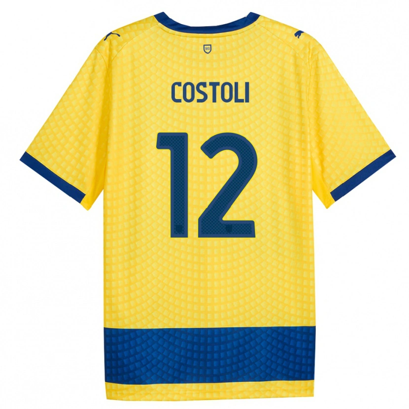 Danxen Herren Luca Costoli #12 Gelb Blau Schwarz Auswärtstrikot Trikot 2026/27 T-Shirt Schweiz