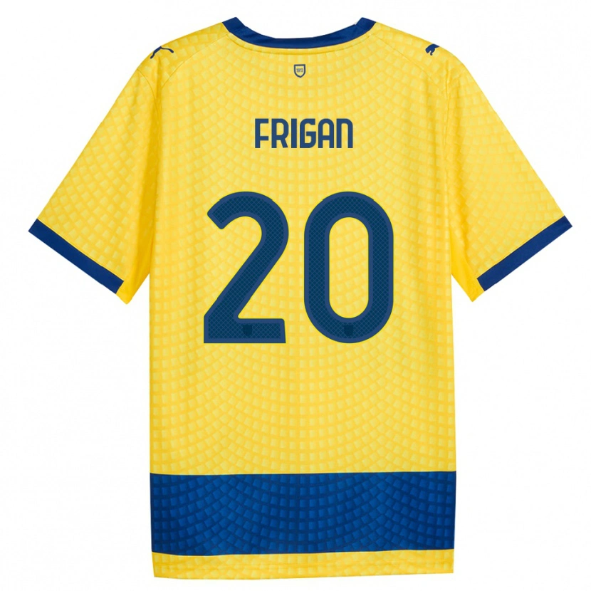 Danxen Herren Matija Frigan #20 Gelb Blau Schwarz Auswärtstrikot Trikot 2026/27 T-Shirt Schweiz