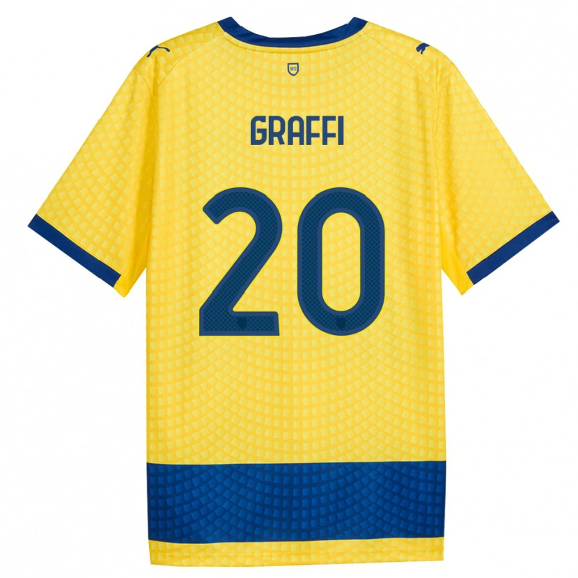 Danxen Herren Jacopo Graffi #20 Gelb Blau Schwarz Auswärtstrikot Trikot 2026/27 T-Shirt Schweiz