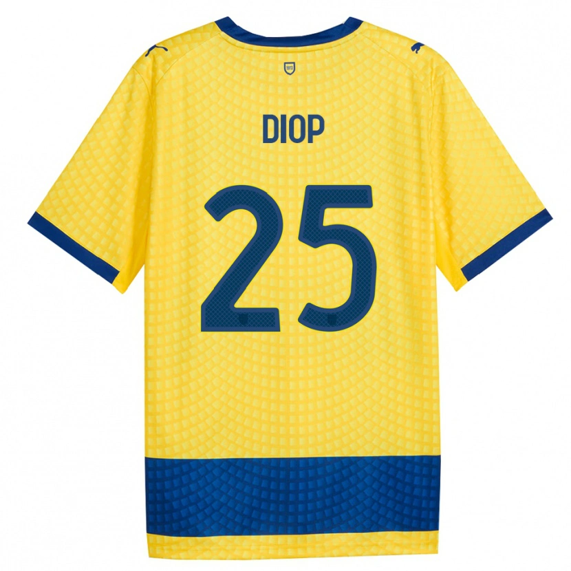 Danxen Herren Doro Diop #25 Gelb Blau Schwarz Auswärtstrikot Trikot 2026/27 T-Shirt Schweiz