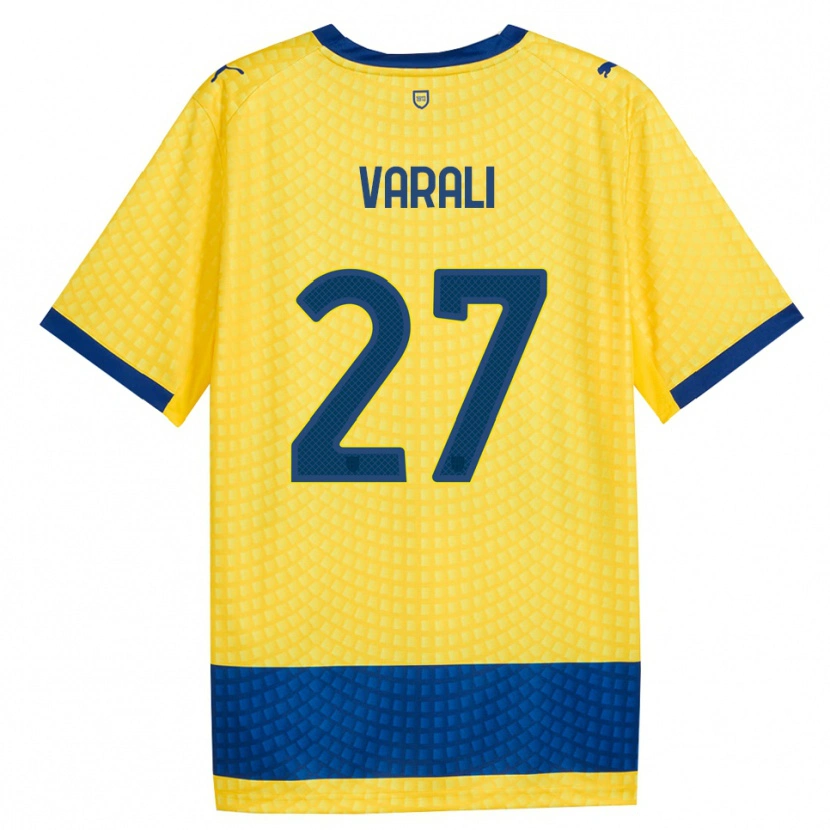 Danxen Herren Ludovico Varali #27 Gelb Blau Schwarz Auswärtstrikot Trikot 2026/27 T-Shirt Schweiz