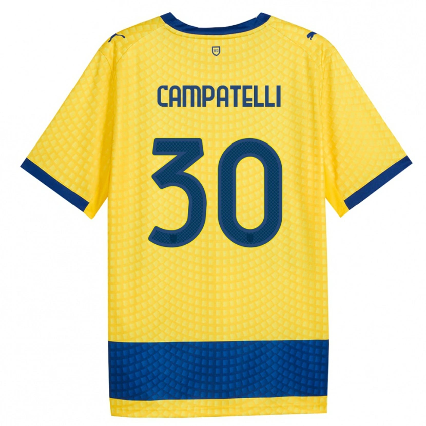 Danxen Herren Marco Campatelli #30 Gelb Blau Schwarz Auswärtstrikot Trikot 2026/27 T-Shirt Schweiz