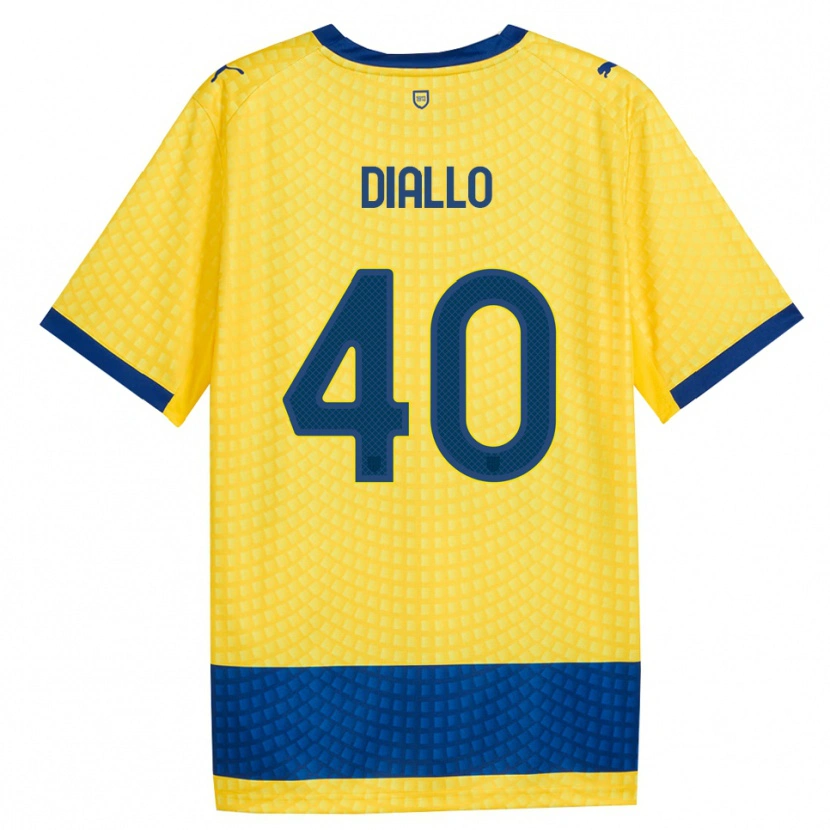 Danxen Herren Djibril Diallo #40 Gelb Blau Schwarz Auswärtstrikot Trikot 2026/27 T-Shirt Schweiz