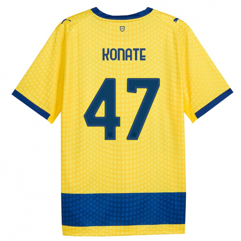 Danxen Herren Abdou-Salam Konate #47 Gelb Blau Schwarz Auswärtstrikot Trikot 2026/27 T-Shirt Schweiz
