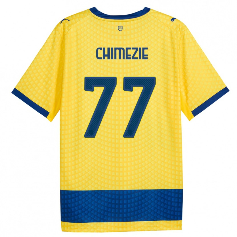 Danxen Herren Giorgio Chimezie #77 Gelb Blau Schwarz Auswärtstrikot Trikot 2026/27 T-Shirt Schweiz