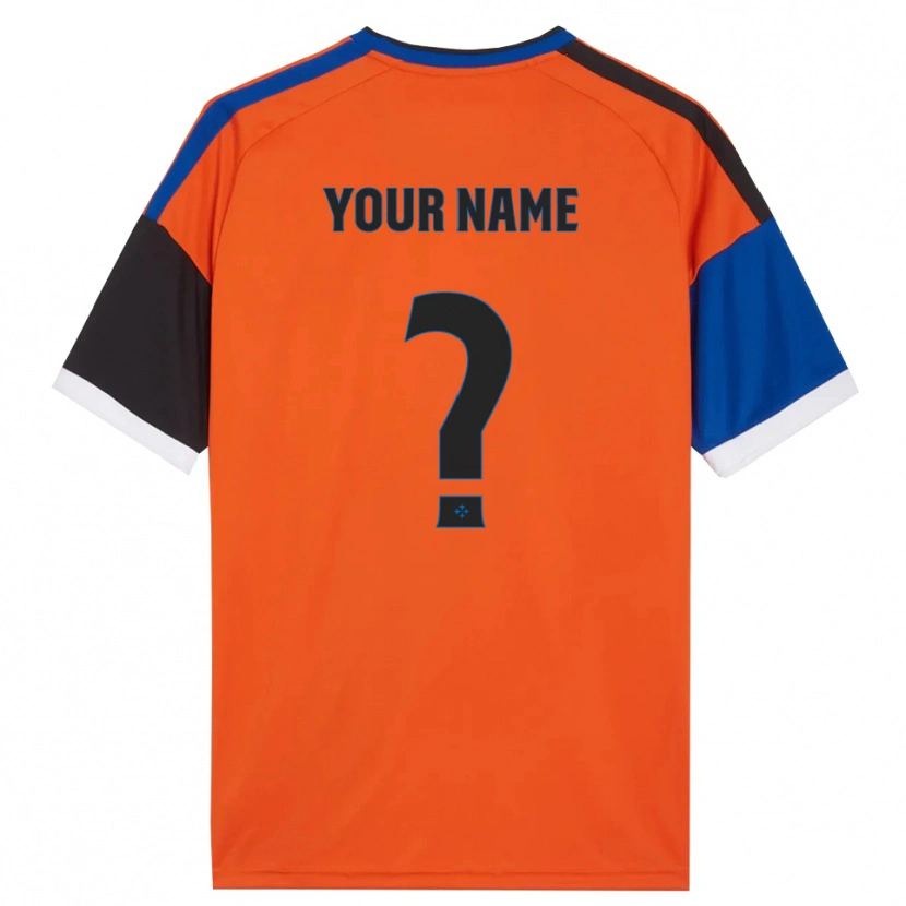 Danxen Herren Ihren Namen #0 Orange Blau Schwarz Weiß Auswärtstrikot Trikot 2026/27 T-Shirt Schweiz