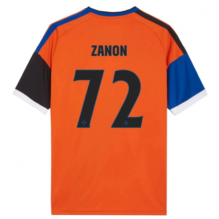 Danxen Herren Simone Zanon #72 Orange Blau Schwarz Weiß Auswärtstrikot Trikot 2026/27 T-Shirt Schweiz