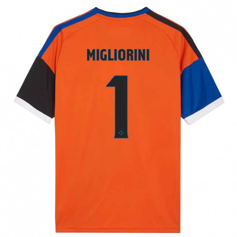 Danxen Herren Niccolò Migliorini #1 Orange Blau Schwarz Weiß Auswärtstrikot Trikot 2026/27 T-Shirt Schweiz