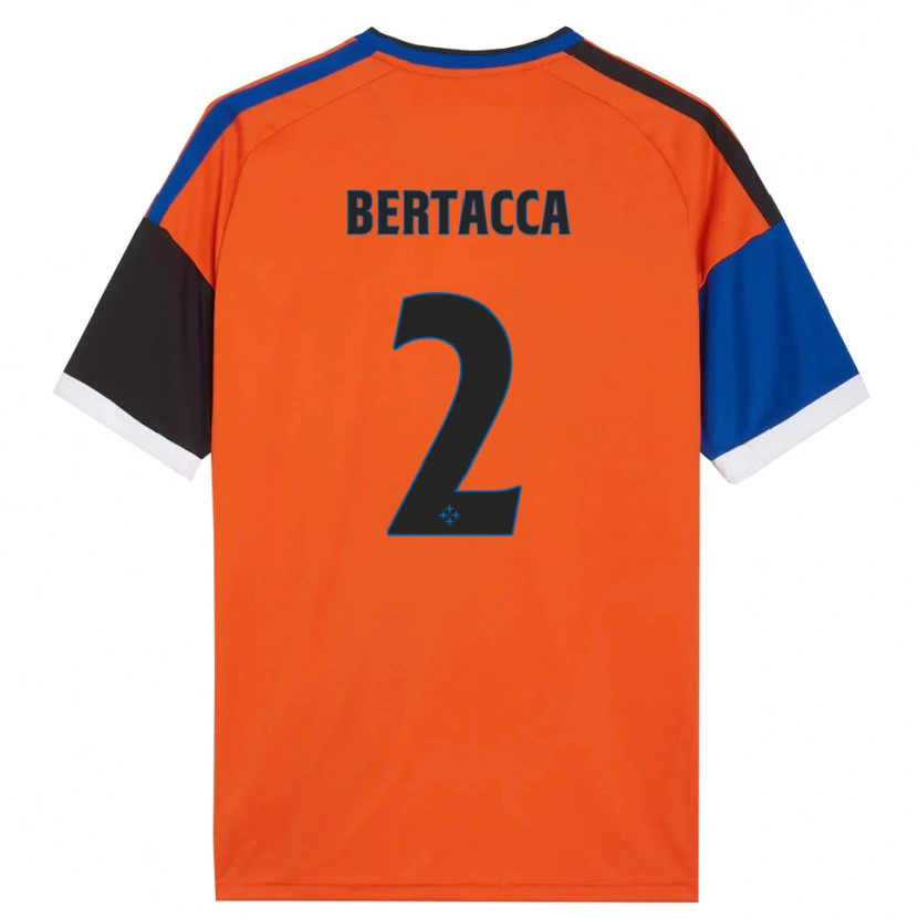 Danxen Herren Samuele Bertacca #2 Orange Blau Schwarz Weiß Auswärtstrikot Trikot 2026/27 T-Shirt Schweiz