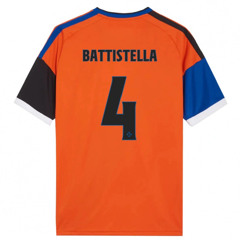 Danxen Herren Daniel Battistella #4 Orange Blau Schwarz Weiß Auswärtstrikot Trikot 2026/27 T-Shirt Schweiz