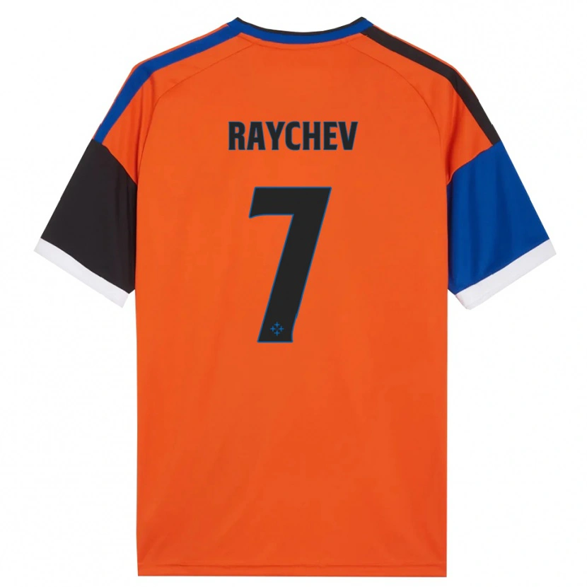 Danxen Herren Adrian Raychev #7 Orange Blau Schwarz Weiß Auswärtstrikot Trikot 2026/27 T-Shirt Schweiz