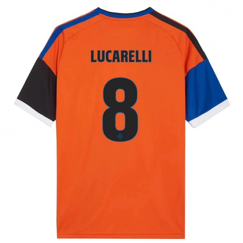 Danxen Herren Lapo Lucarelli #8 Orange Blau Schwarz Weiß Auswärtstrikot Trikot 2026/27 T-Shirt Schweiz