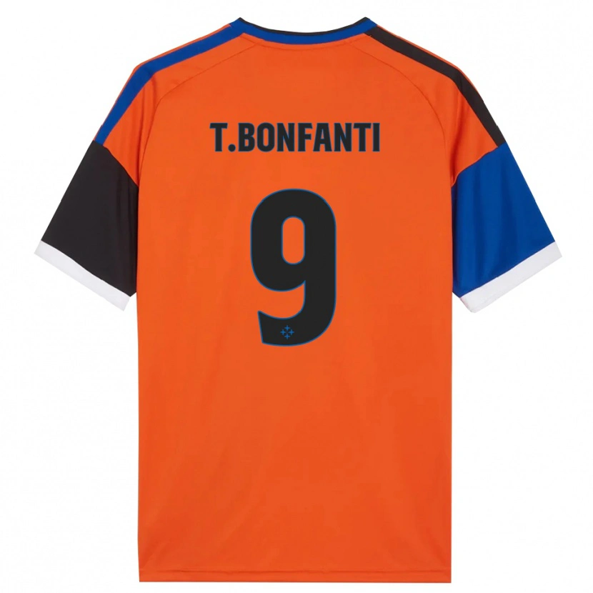 Danxen Herren Thomas Bonfanti #9 Orange Blau Schwarz Weiß Auswärtstrikot Trikot 2026/27 T-Shirt Schweiz